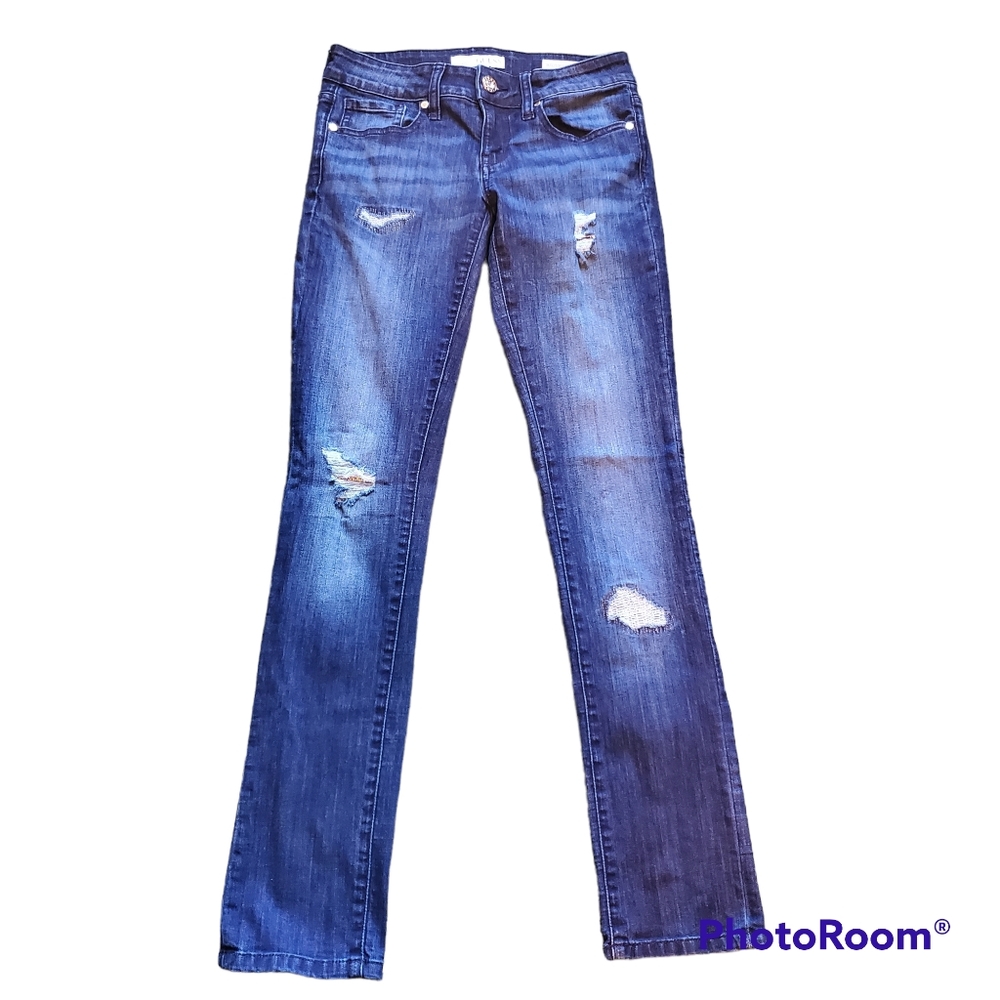 GUESS MEDIUM RISE SKINNY SARAH FIT MEDIUM WASH DENIM JEANS SIZE 26 EUC